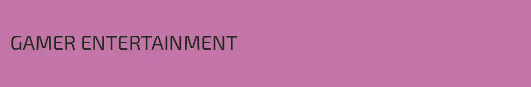 GAMER ENTERTAINMENT
